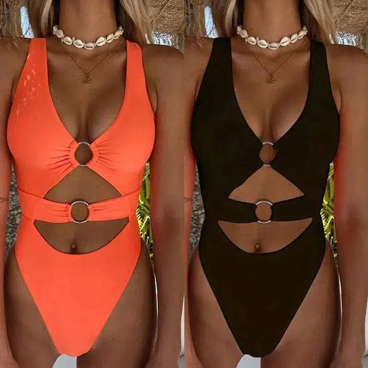 Cheky - swimwear plain one-piece bikini