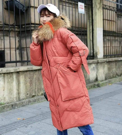 Cheky - Mid-length loose down padded jacket