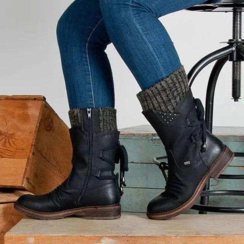 Cheky - Women Winter Boots Mid-Calf Snow Boots